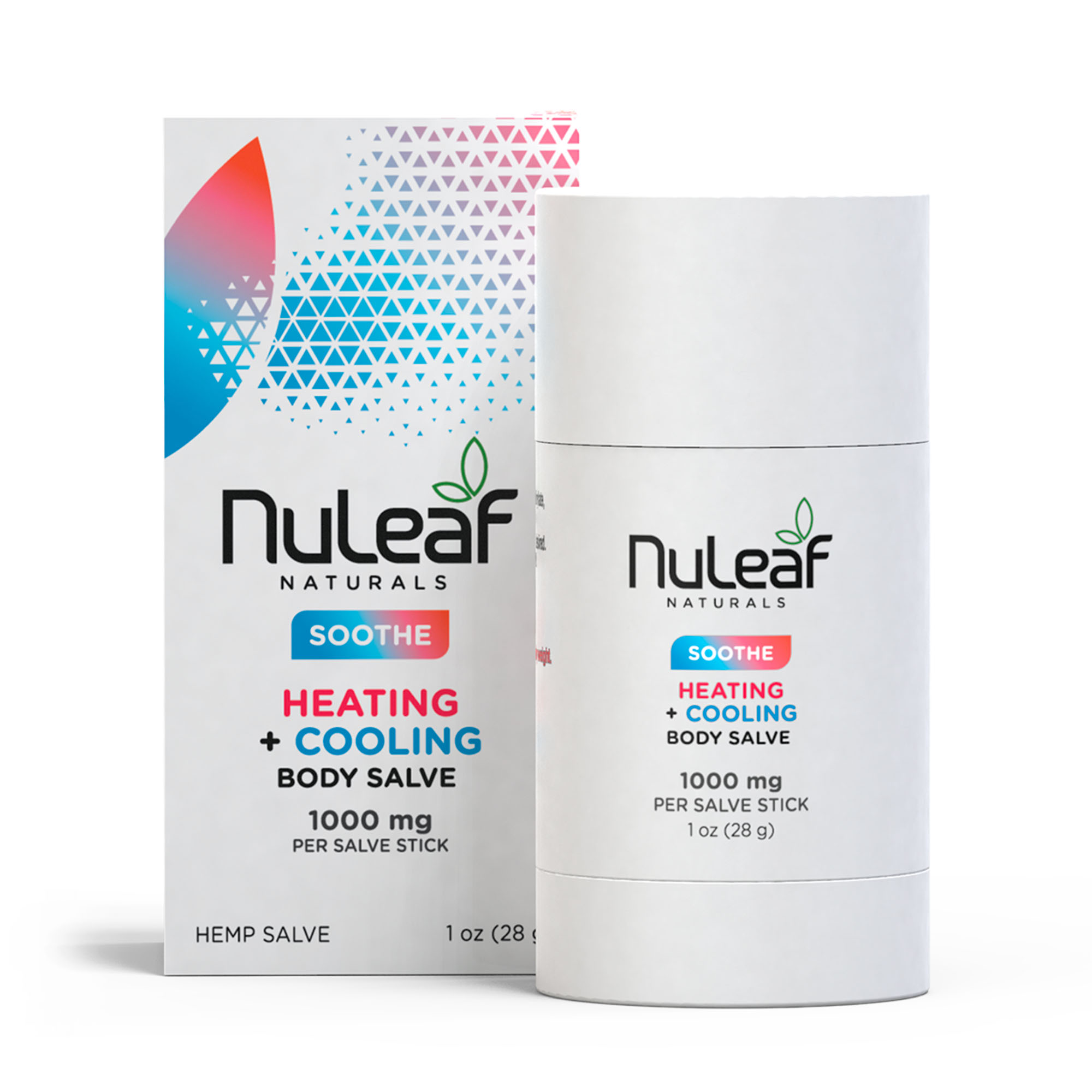 NuLeaf Naturals, Heating + Cooling CBD Roll-On, Full Spectrum, 1oz, 1000mg CBD