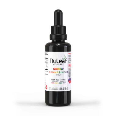 NuLeaf Naturals, Multicannabinoid Oil CBD+CBC+CBG+CBN, Full Spectrum, 1.69fl oz, 3000mg Multi