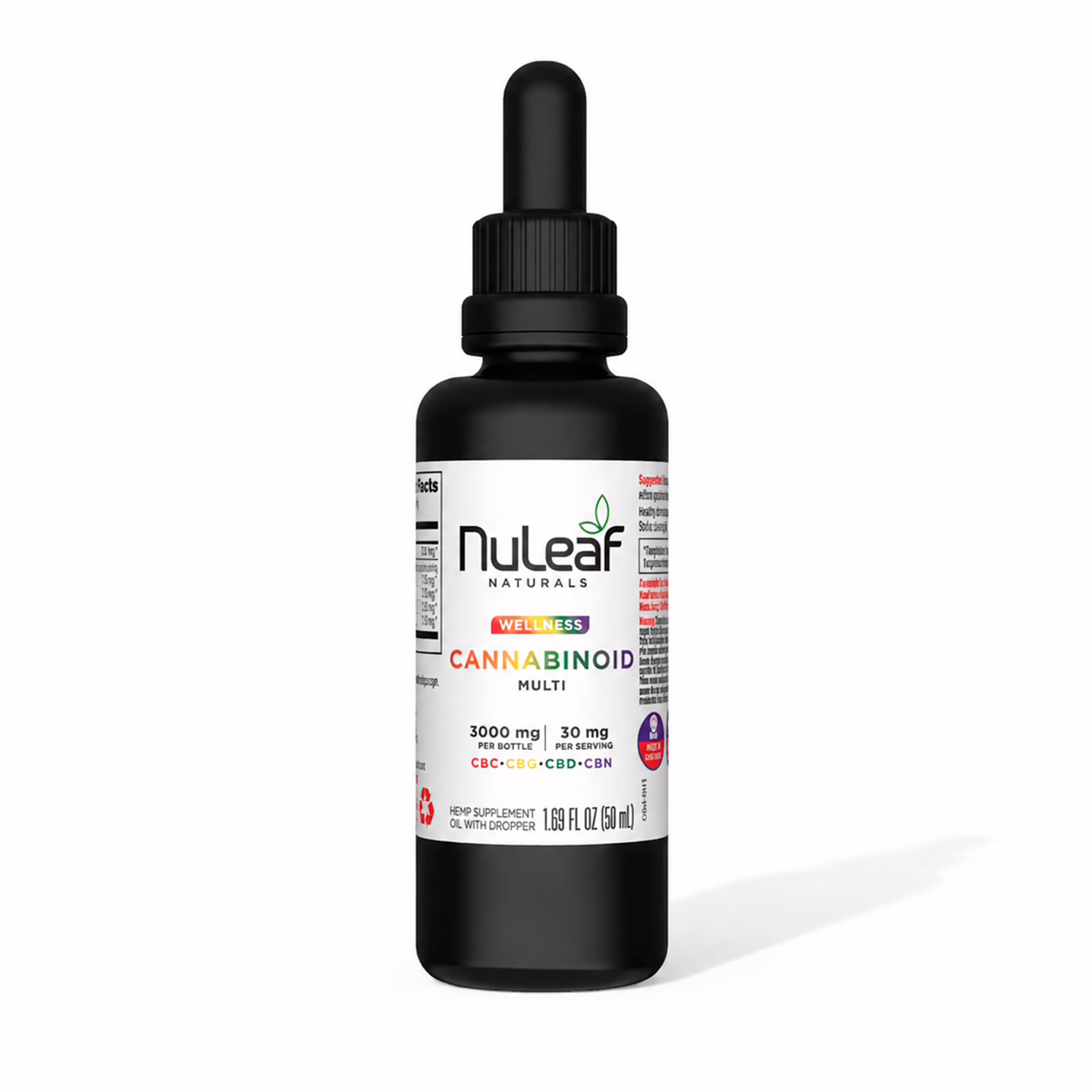 NuLeaf Naturals, Multicannabinoid Oil CBD+CBC+CBG+CBN, Full Spectrum, 1.69fl oz, 3000mg Multi 4 NuLeaf Naturals, Multicannabinoid Oil CBD+CBC+CBG+CBN, Full Spectrum, 1.69fl oz, 3000mg Multi