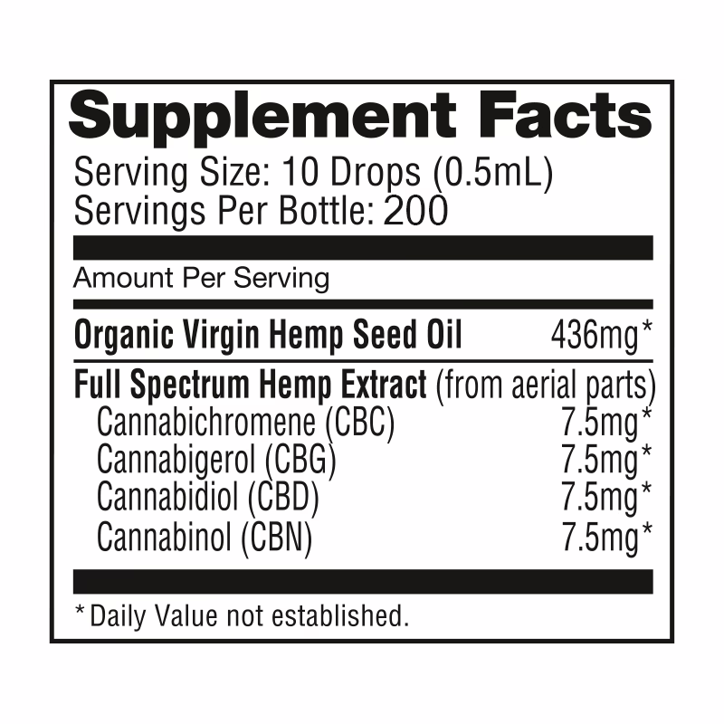 NuLeaf Naturals, Multicannabinoid Oil CBD+CBC+CBG+CBN, Full Spectrum, 3.38fl oz, 6000mg Multi
