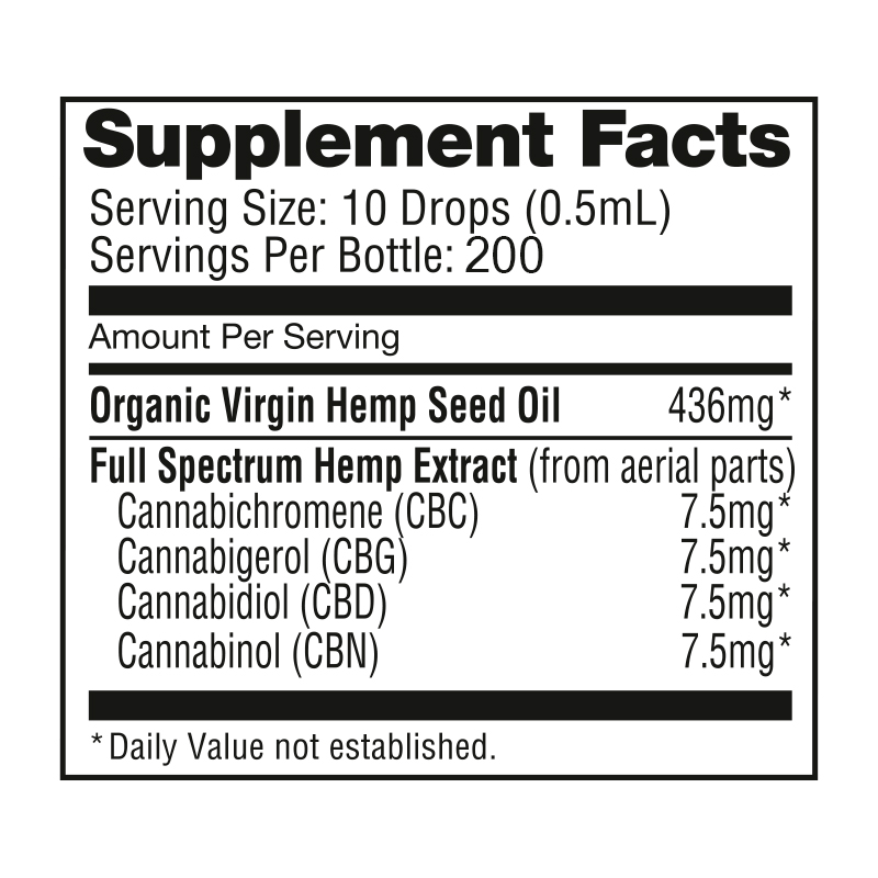 NuLeaf Naturals, Multicannabinoid Oil CBD+CBC+CBG+CBN, Full Spectrum, 3.38fl oz, 6000mg Multi