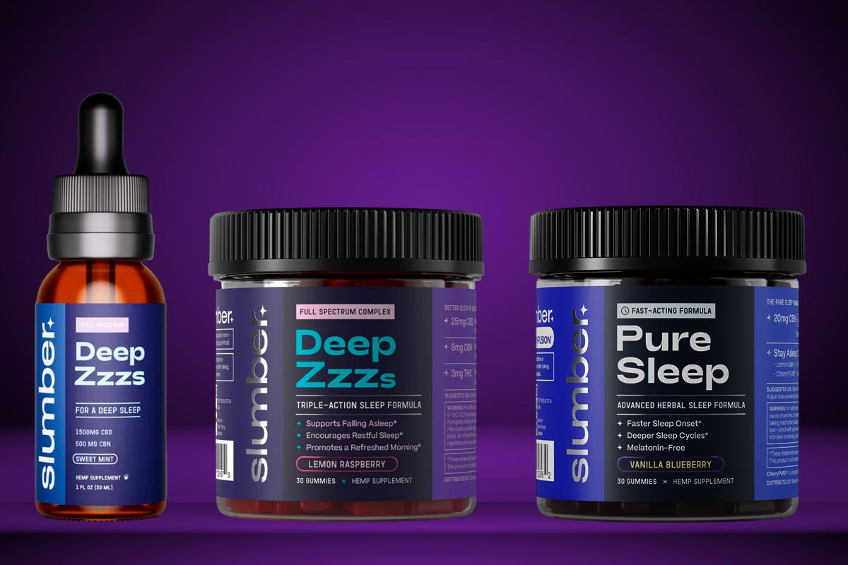 Shop Slumber CBN products: CBD drops and gummies