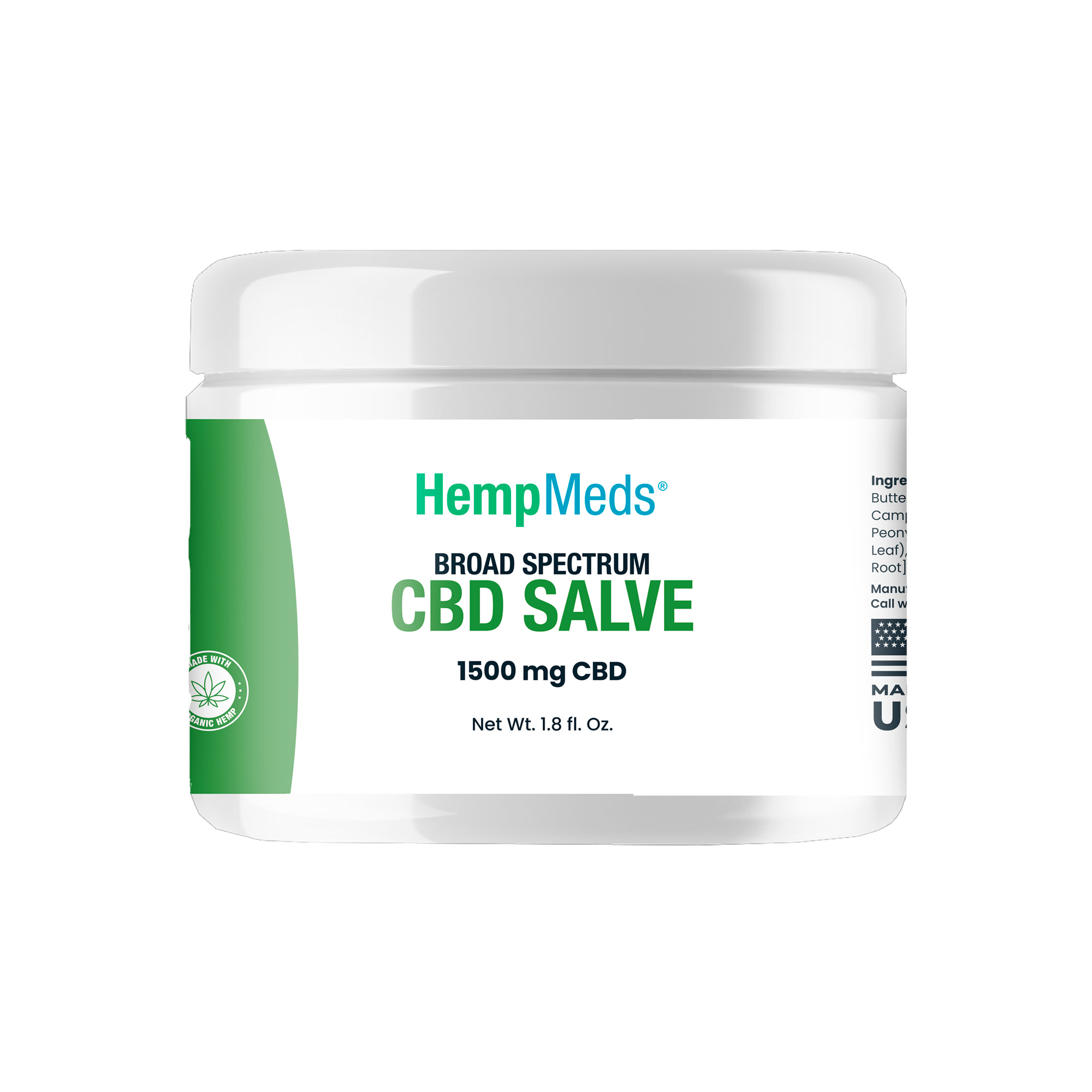 HempMeds, CBD Salve, Broad Spectrum THC-Free, 1.8fl oz, 1500mg CBD HempMeds, CBD Salve, Broad Spectrum THC-Free, 1.8fl oz, 1500mg CBD