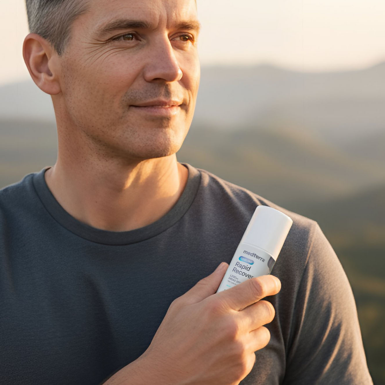 Medterra, Cooling Rapid Recovery CBD Roll On, Broad Spectrum THC-Free, 3fl oz, 1200mg CBD