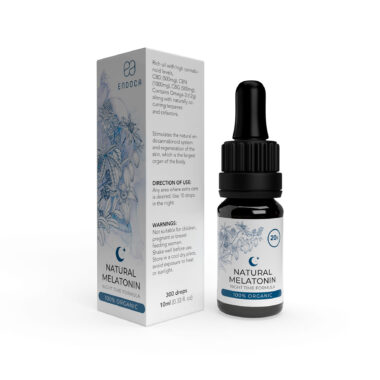 Endoca, Natural Melatonin CBN + CBG + CBD Oil, Full Spectrum, .33fl oz, 500mg CBG + 1000mg CBN + 500mg CBD