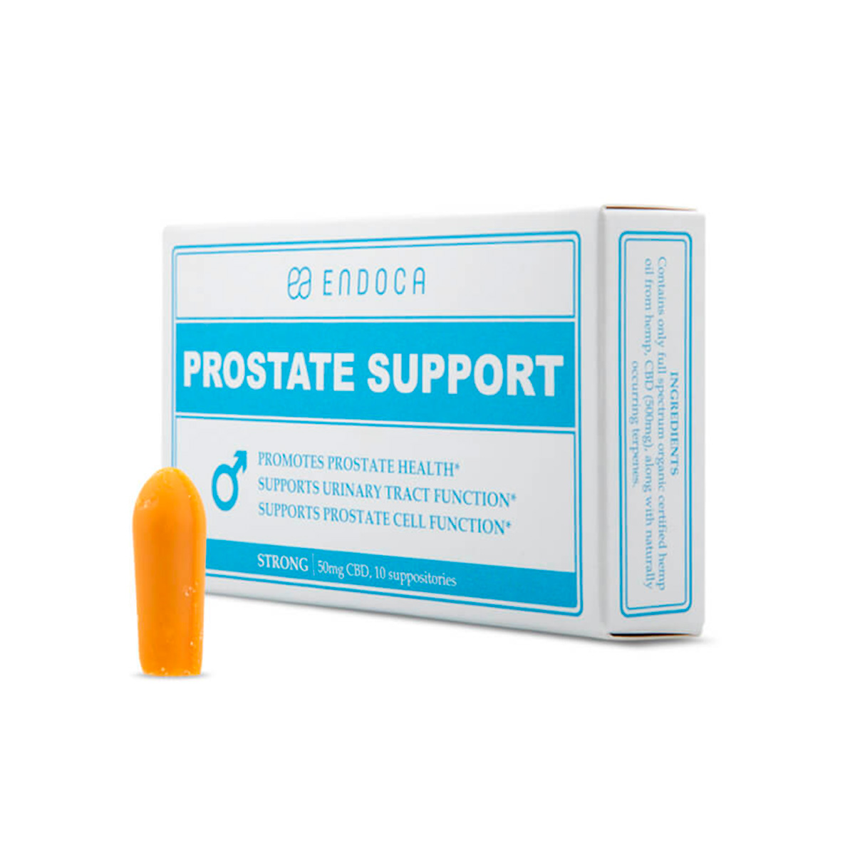 Endoca, Prostate CBD Suppositories, 50mg Strong, Full Spectrum, 10ct, 500mg CBD 1 Endoca, Prostate CBD Suppositories, 50mg Strong, Full Spectrum, 10ct, 500mg CBD