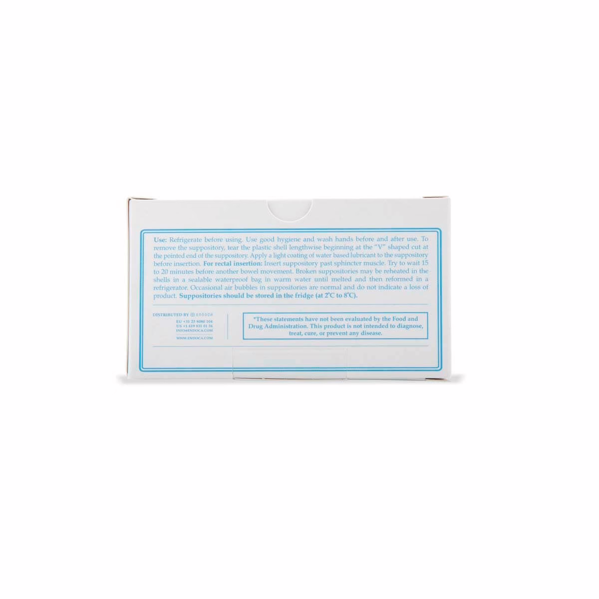 Endoca, Prostate CBD Suppositories, 50mg Strong, Full Spectrum, 10ct, 500mg CBD