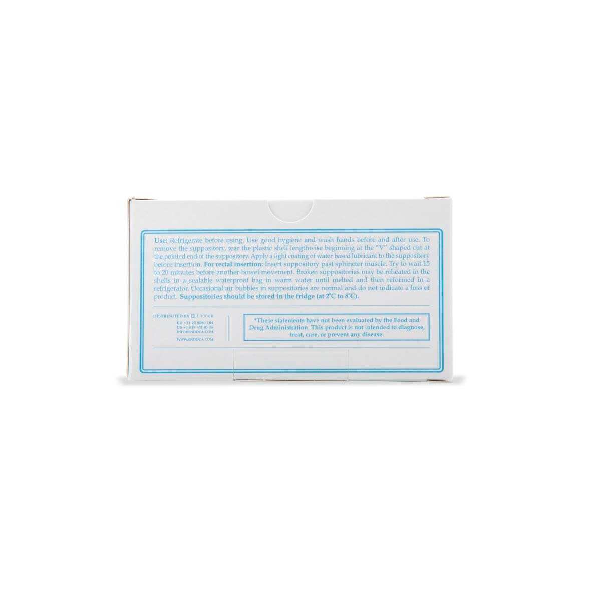 Endoca, Prostate CBD Suppositories, 50mg Strong, Full Spectrum, 10ct, 500mg CBD 1