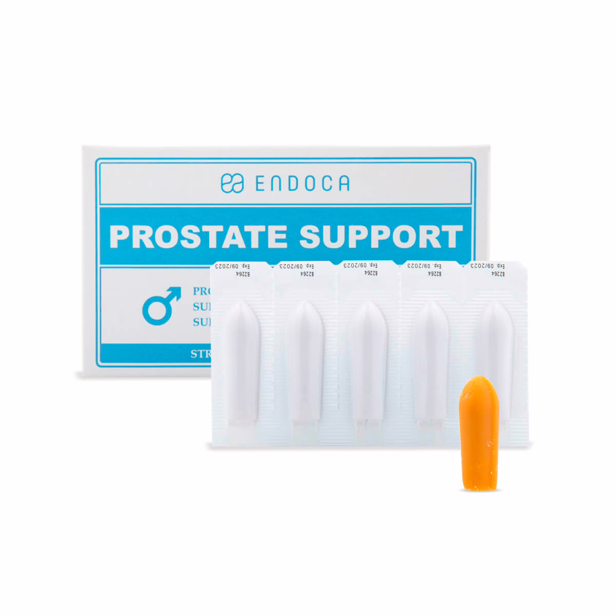 Endoca, Prostate CBD Suppositories, 50mg Strong, Full Spectrum, 10ct, 500mg CBD