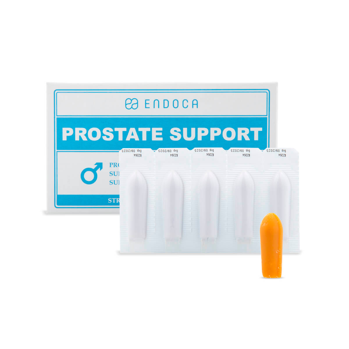 Endoca, Prostate CBD Suppositories, 50mg Strong, Full Spectrum, 10ct, 500mg CBD 1