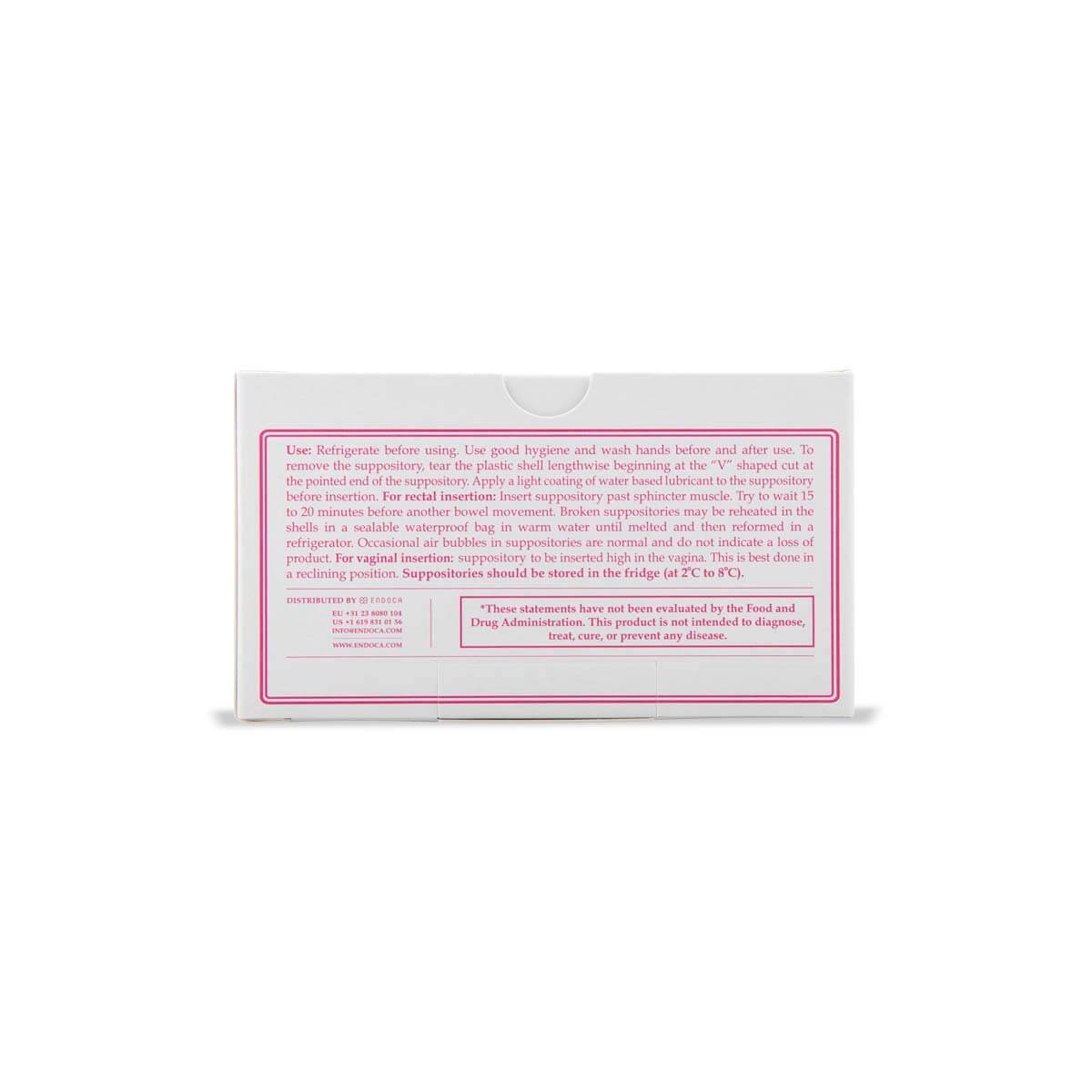 Endoca, Womens CBD Suppositories 50mg Strong, Full Spectrum, 10ct, 500mg CBD