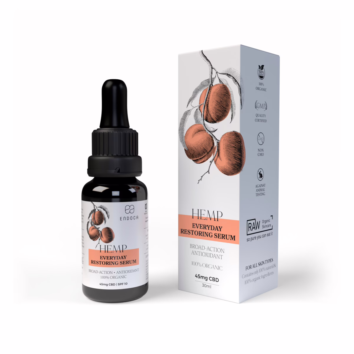 Endoca, Everyday Restoring CBD Serum, Broad Spectrum THC-Free, 1fl oz, 45mg CBD Endoca, Everyday Restoring CBD Serum, Broad Spectrum THC-Free, 1fl oz, 45mg CBD