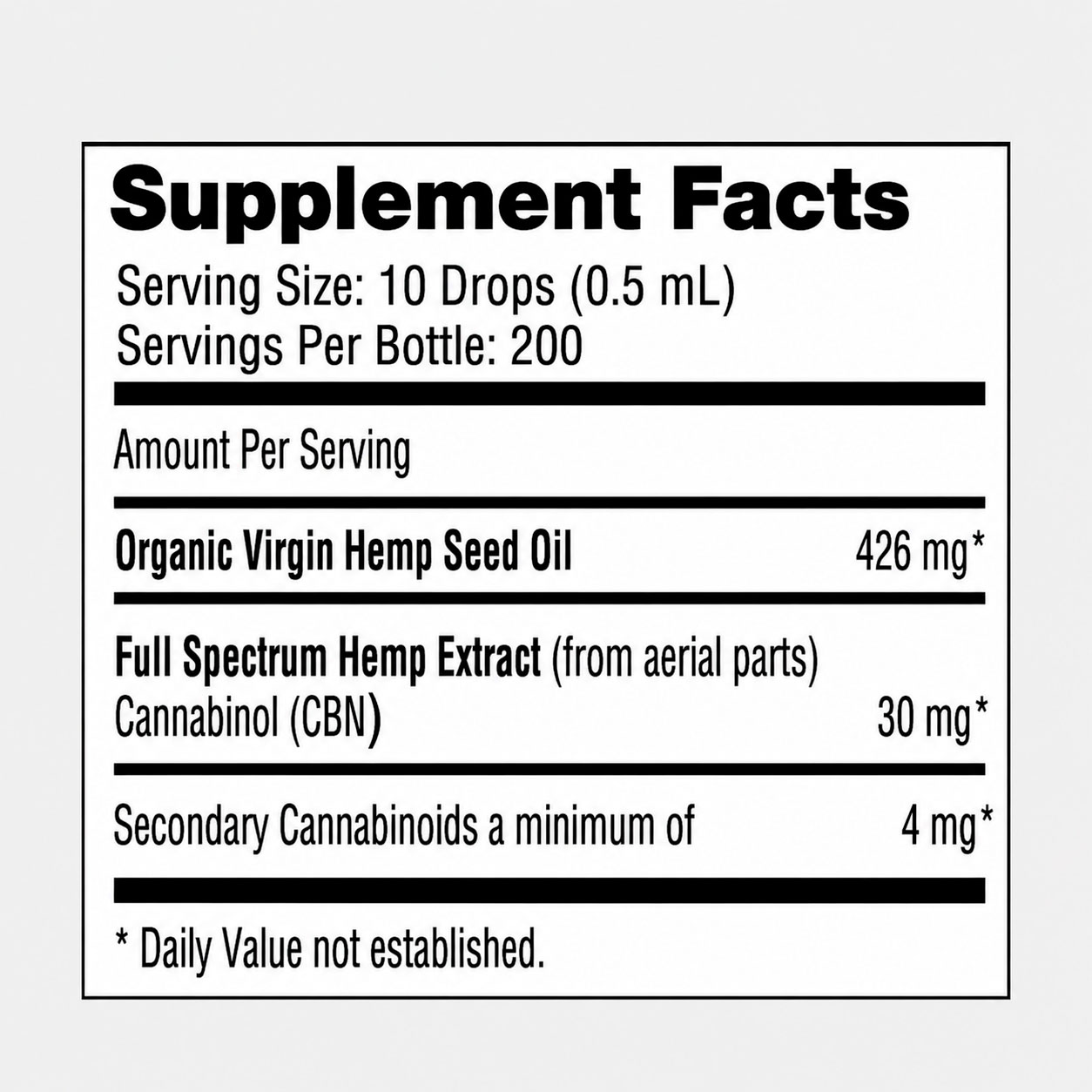 NuLeaf Naturals, CBN Oil, Full Spectrum, 3.38fl oz, 6000mg CBN