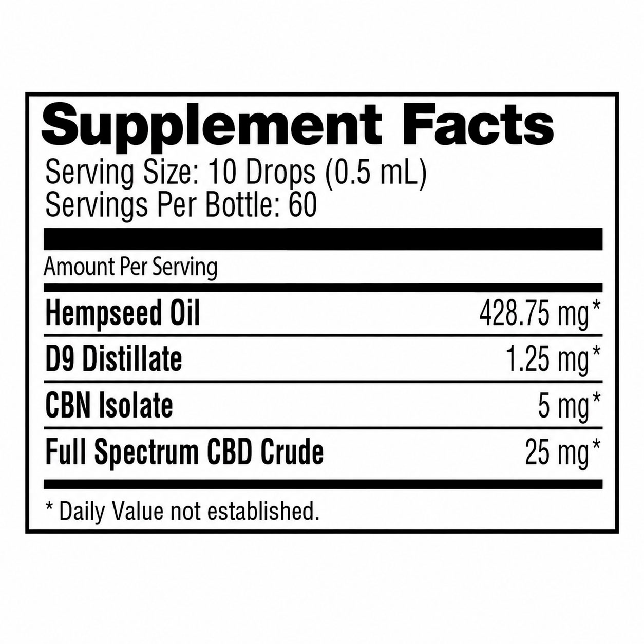 NuLeaf Naturals, Sleep THC+CBN+CBD Oil, Full Spectrum, 1fl oz, 75mg THC + 300mg CBN + 1500mg CBD