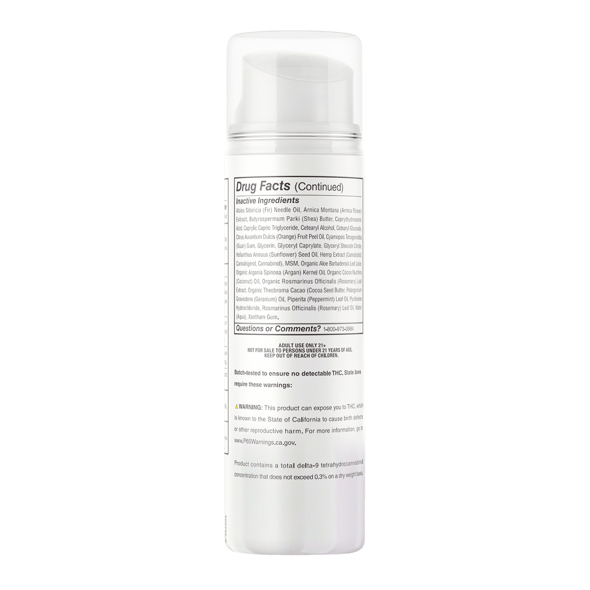 Bluebird Botanicals, Max Recover CBD Cream, Broad Spectrum THC-Free, 5fl oz, 750mg CBD