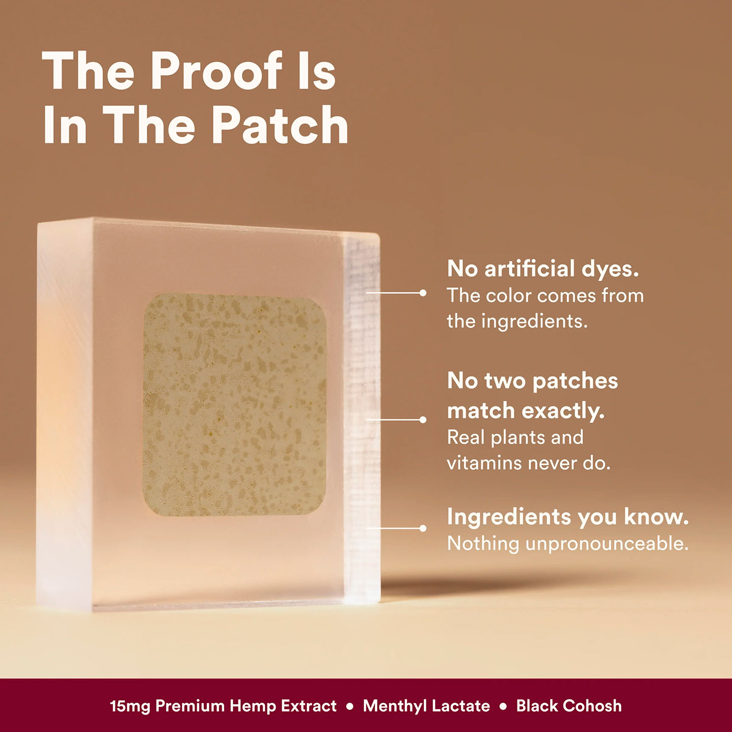 The Good Patch, Hot Flash Hemp Patch, Isolate THC-Free, 4ct, 60mg CBD