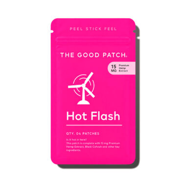The Good Patch, Hot Flash Hemp Patch, Isolate THC-Free, 4ct, 60mg CBD