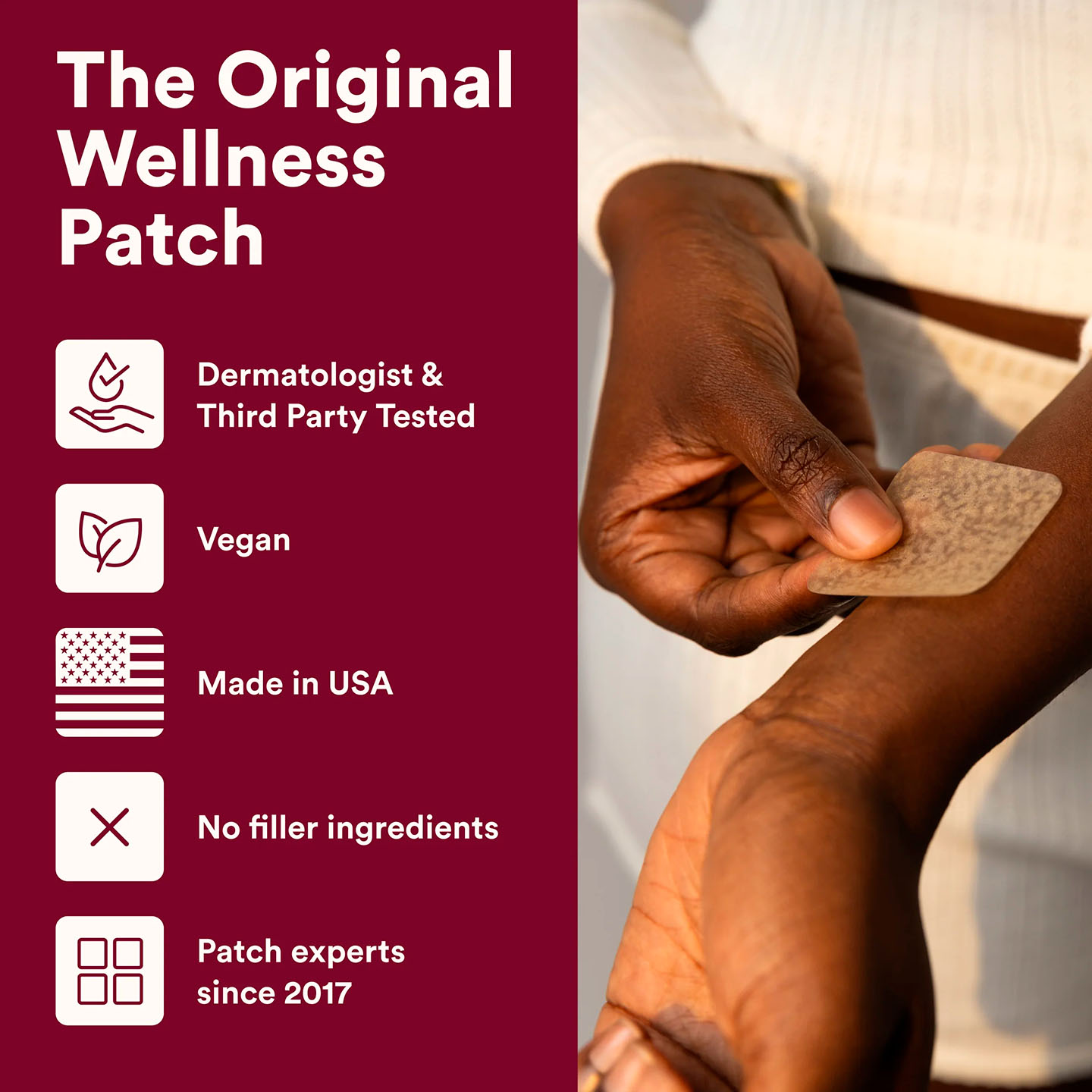 The Good Patch, Hot Flash Hemp Patch, Isolate THC-Free, 4ct, 60mg CBD
