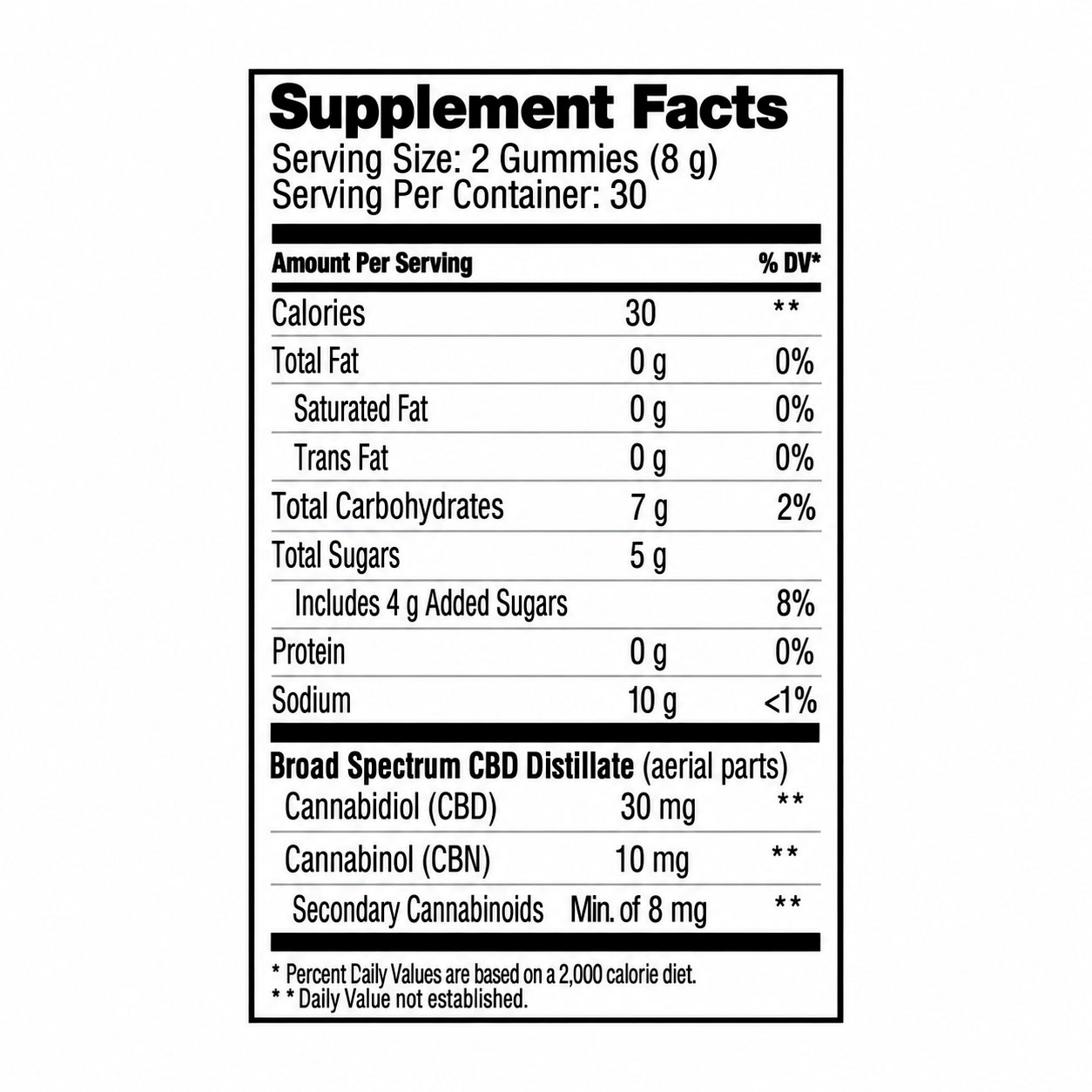 Nuleaf Naturals, CBN, CBD Gummies, Sour Citrus, Broad Spectrum THC-Free, 60ct, 300mg CBN + 600mg CBD